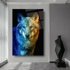 Wolf Glass Wall Art - LUXARTDECO