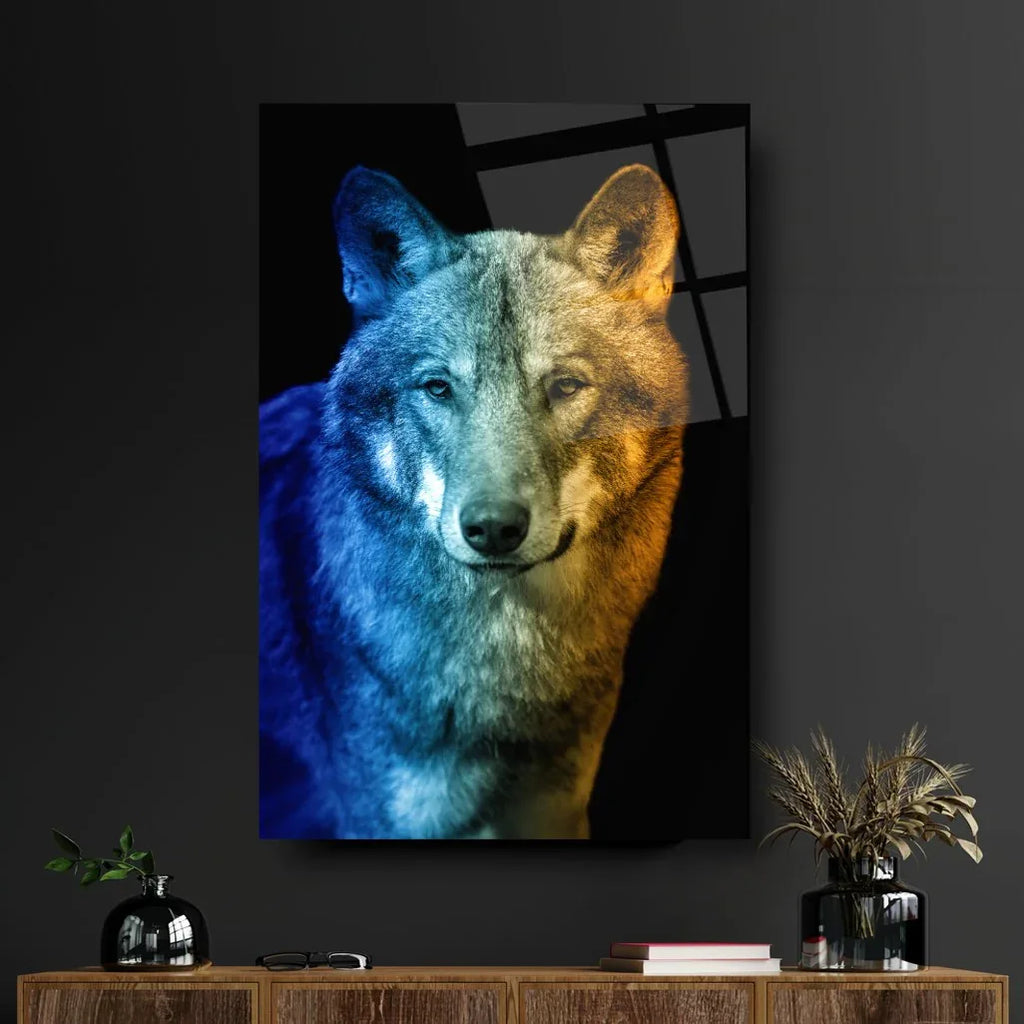 Wolf Glass Wall Art - LUXARTDECO