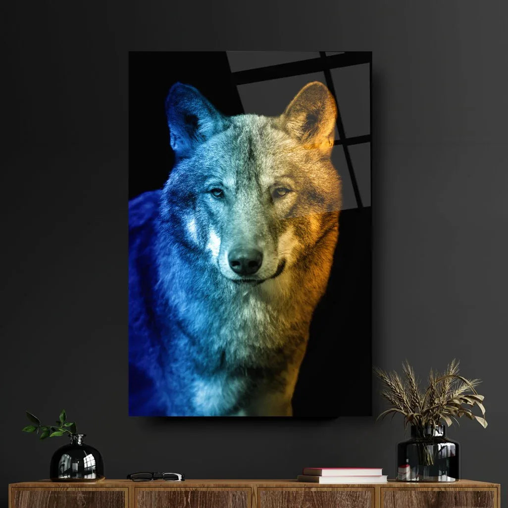 Wolf Glass Wall Art - LUXARTDECO