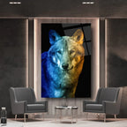 Wolf Glass Wall Art - LUXARTDECO