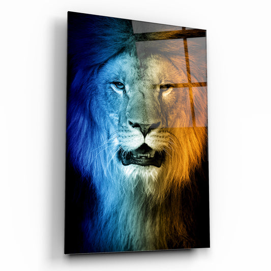 Lion Glass Wall Art