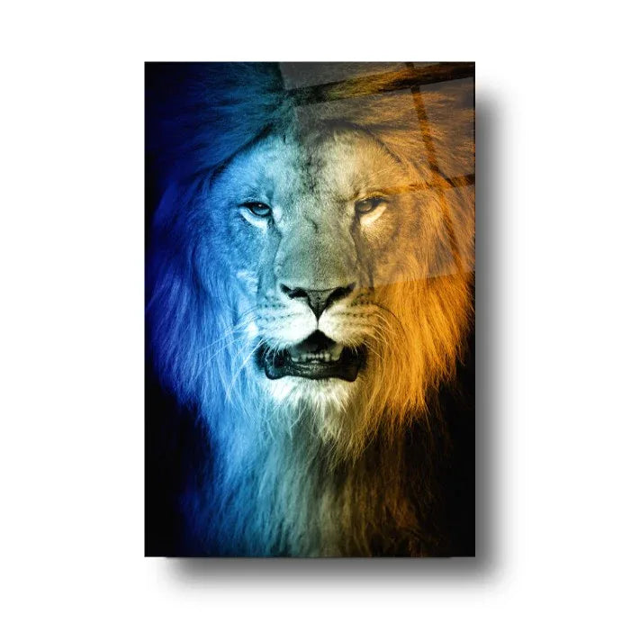Lion Glass Wall Art - LUXARTDECO
