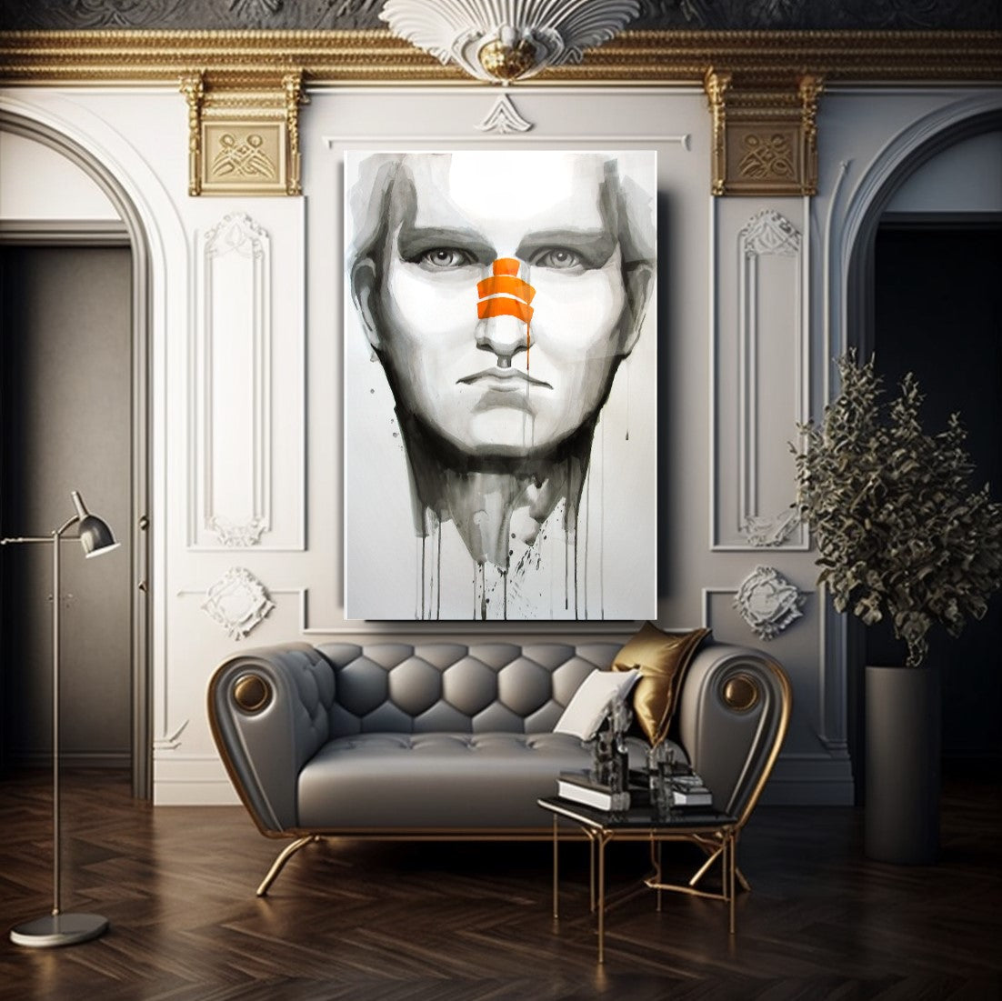 Giovane Quadro in Vetro Temperato