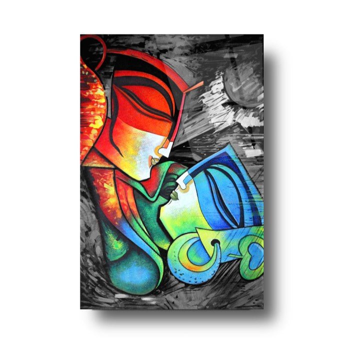 Amour Tableau en Verre Trempé