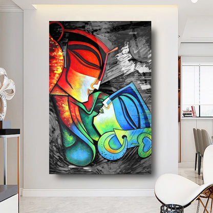 Amour Tableau en Verre Trempé