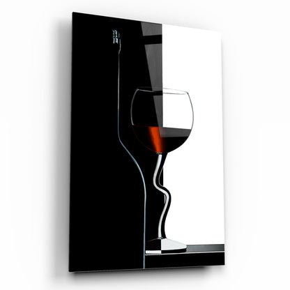 Bicchiere da Vino Quadro in Vetro Temperato