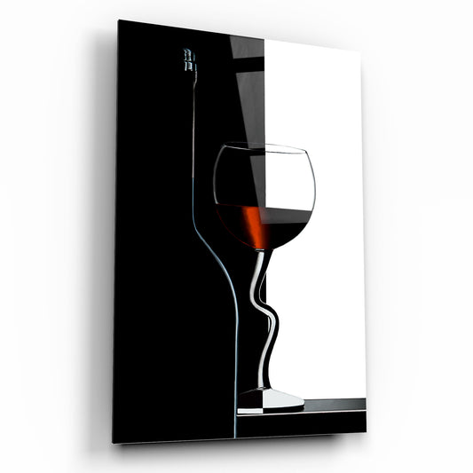Bicchiere da Vino Quadro in Vetro Temperato