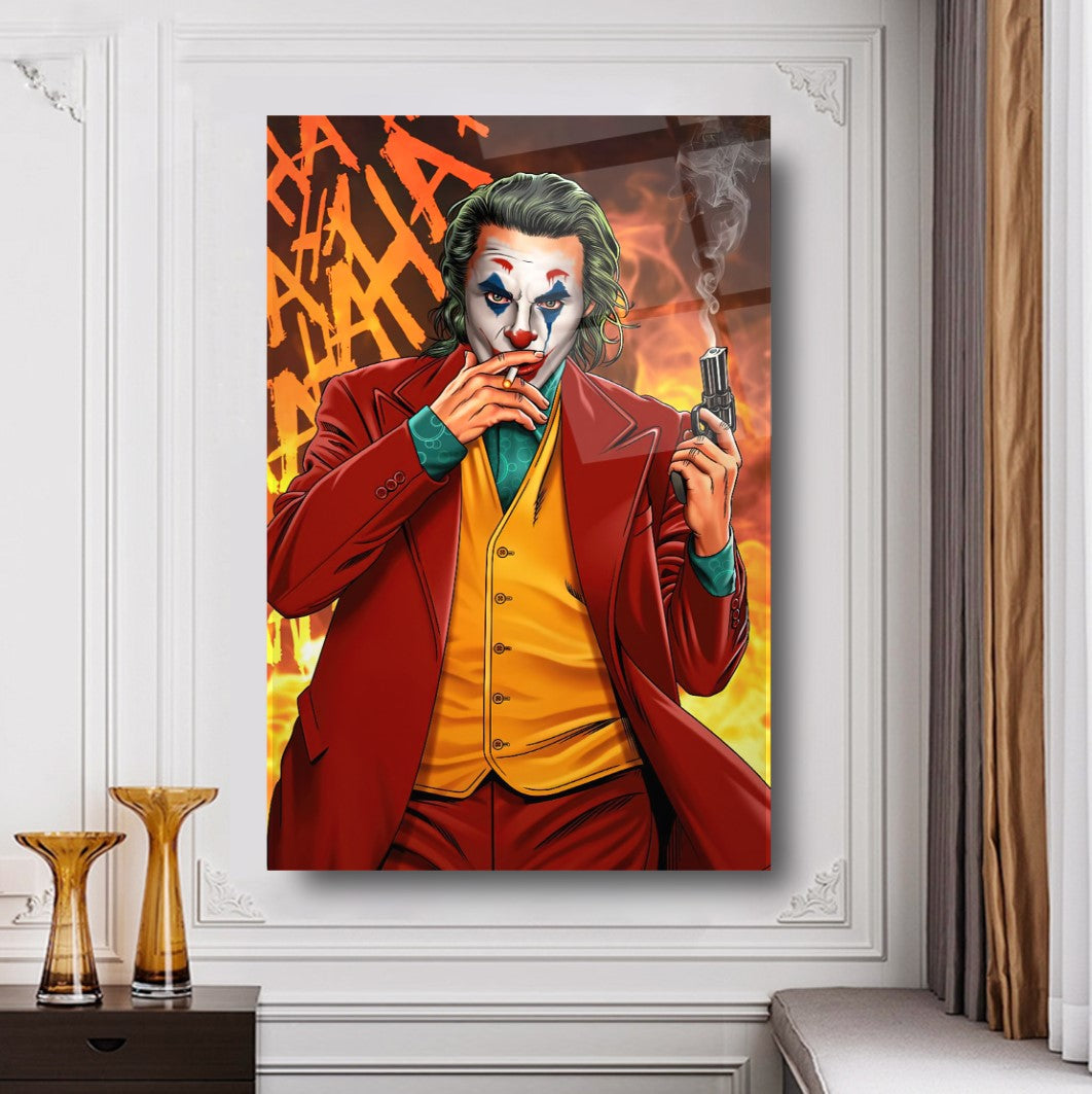 Décoration murale en verre Joker 
