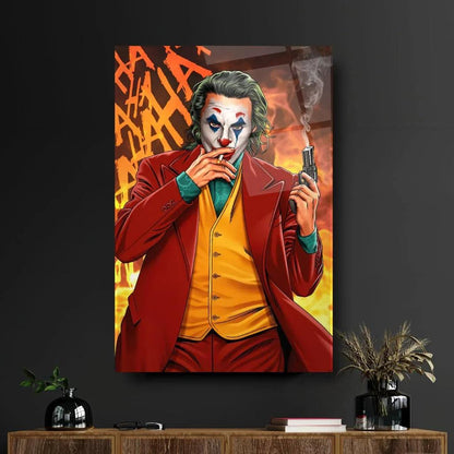 Joker Glass Wall Art - LUXARTDECO