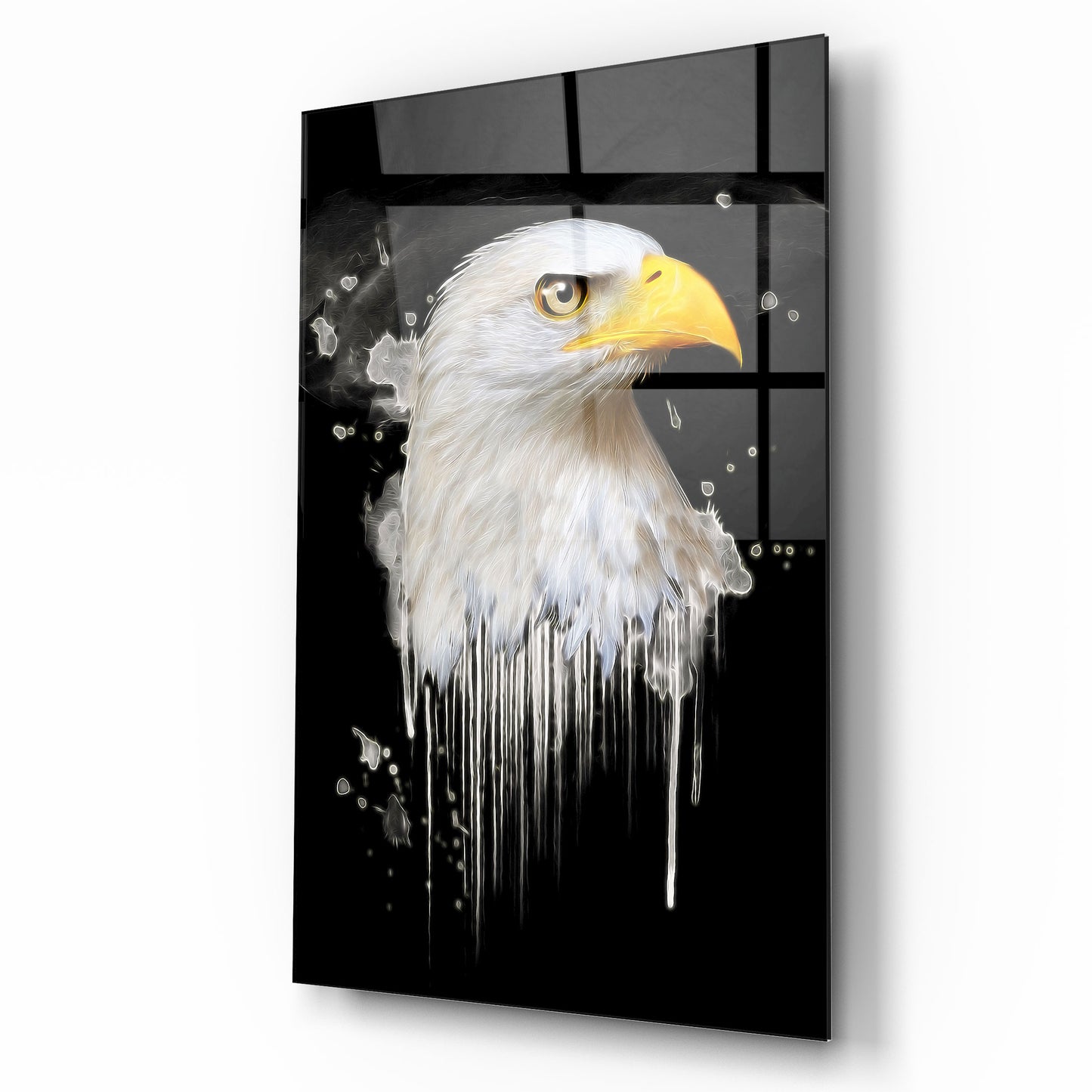 Aigle Tableau en Verre Trempé