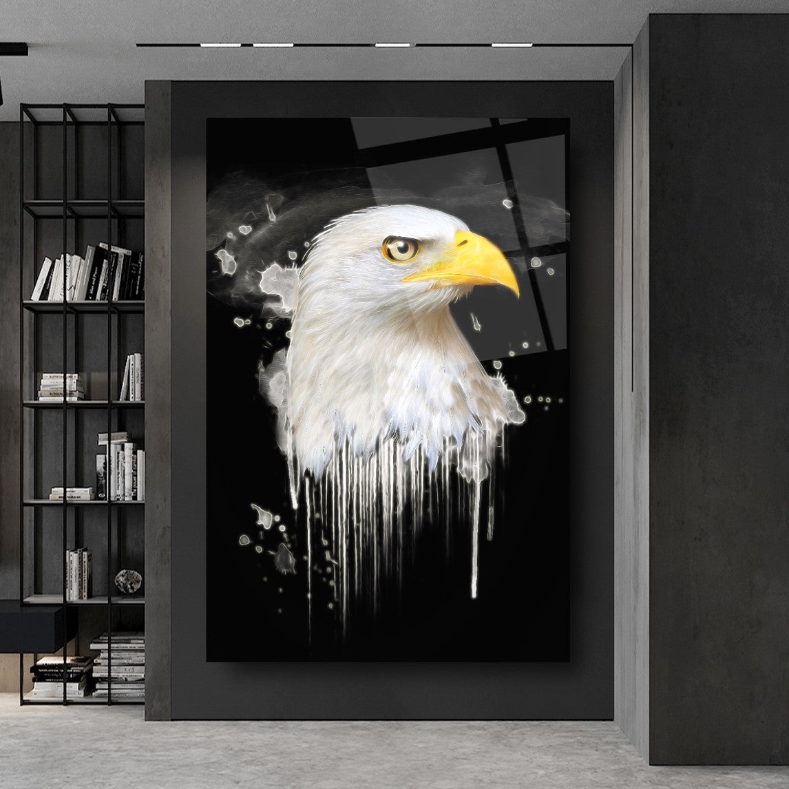 Aigle Tableau en Verre Trempé