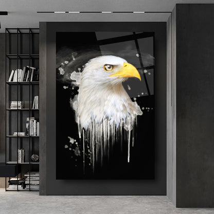 Aigle Tableau en Verre Trempé