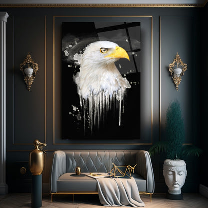 Aigle Tableau en Verre Trempé