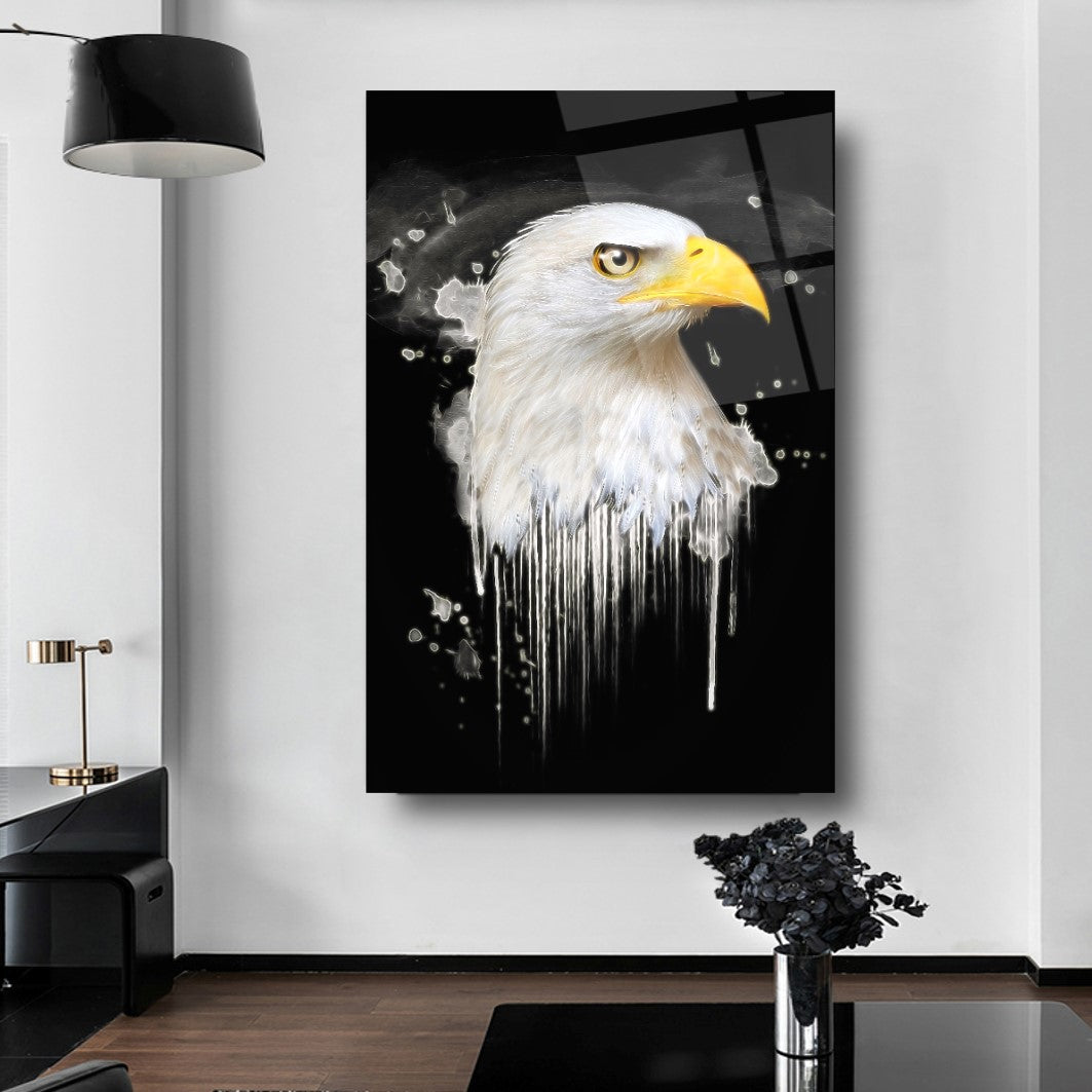 Aigle Tableau en Verre Trempé