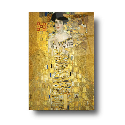 Oro Ispirato a Klimt Quadro in Vetro Temperato
