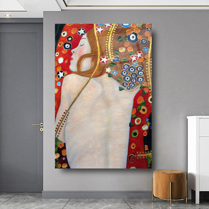 Ispirato a Klimt Quadro in Vetro Temperato