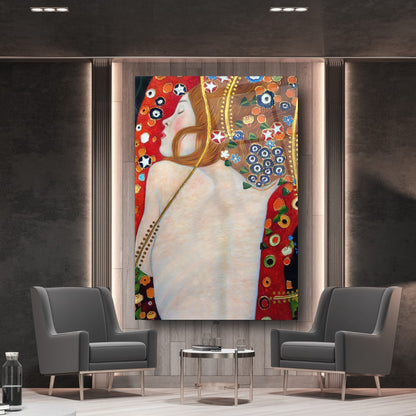 Ispirato a Klimt Quadro in Vetro Temperato