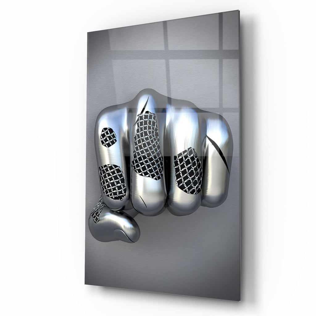 Metal Hand Glass Wall Art