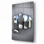 Metal Hand Glass Wall Art