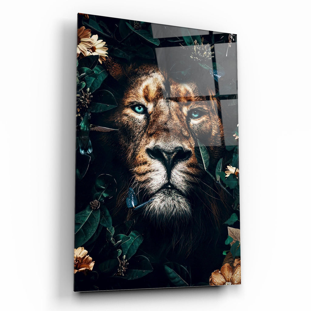 Lion Glas Wall Art