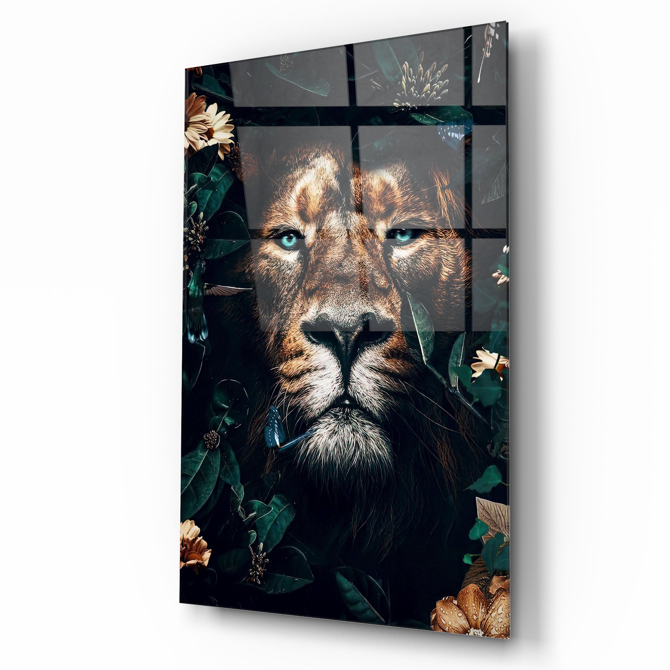 Lion Glas Wall Art