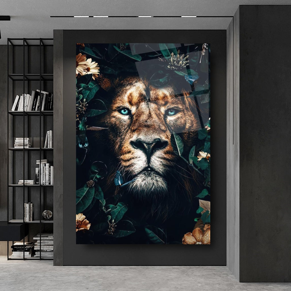 Lion Glas Wall Art