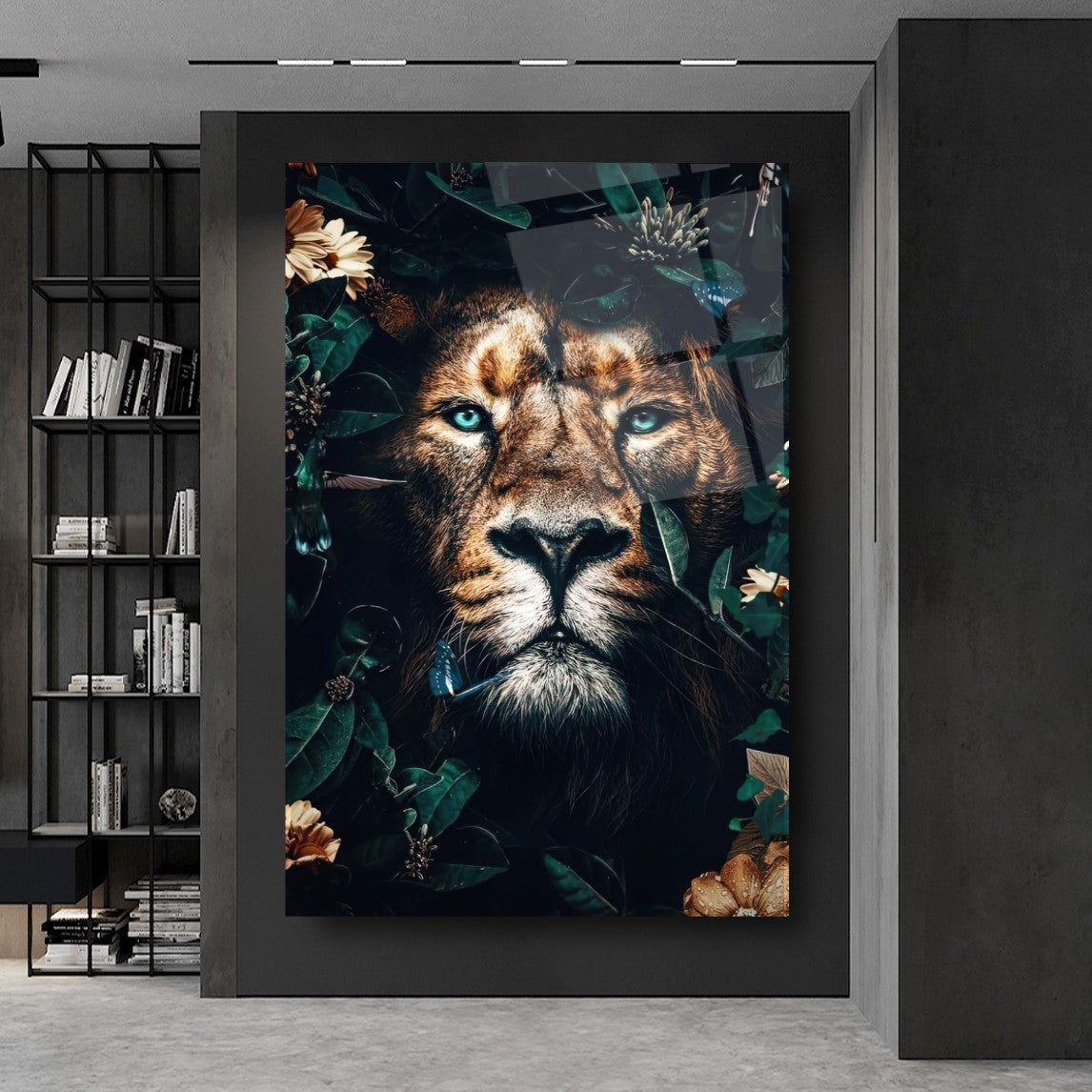 Lion Glas Wall Art
