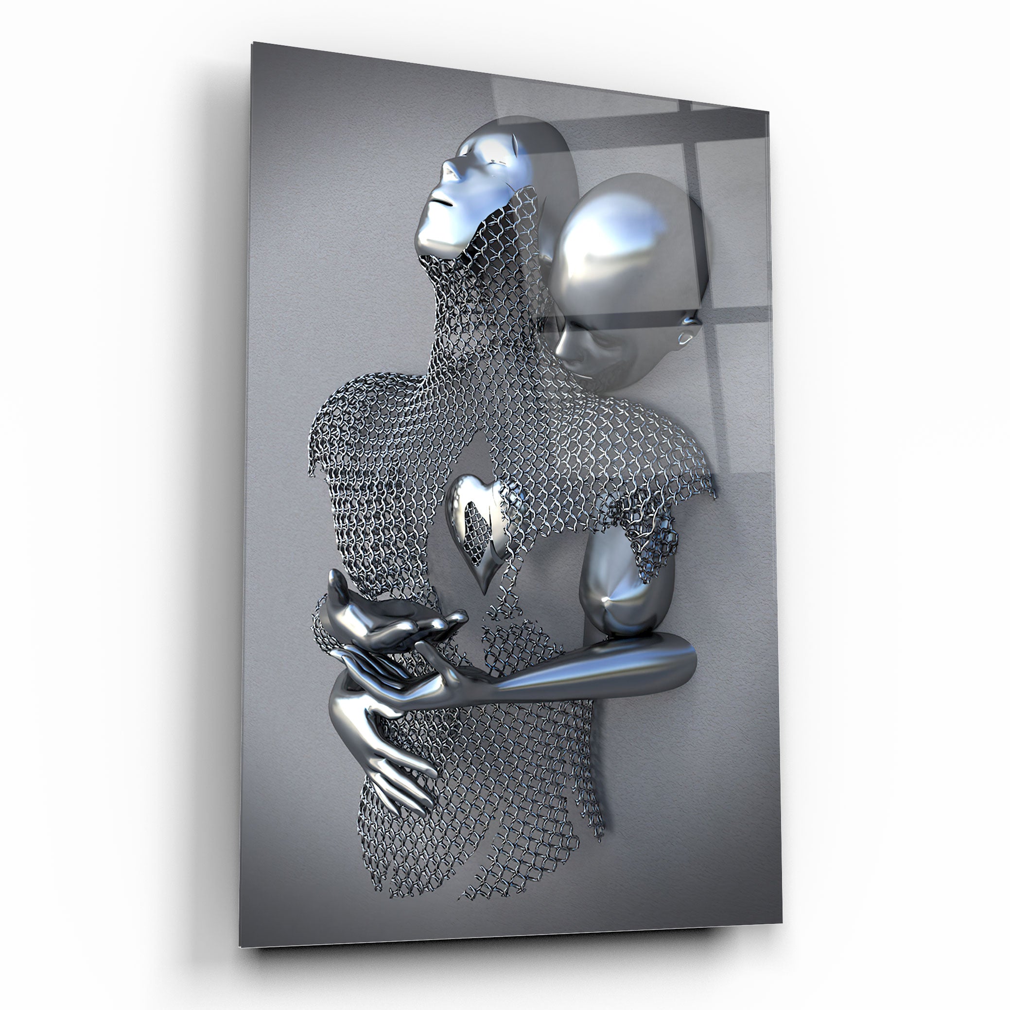 Bodies in Love Glass Wall Art