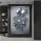 Bodies in Love Glass Wall Art
