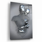 Couple Embrace Glass Wall Art - LUXARTDECO