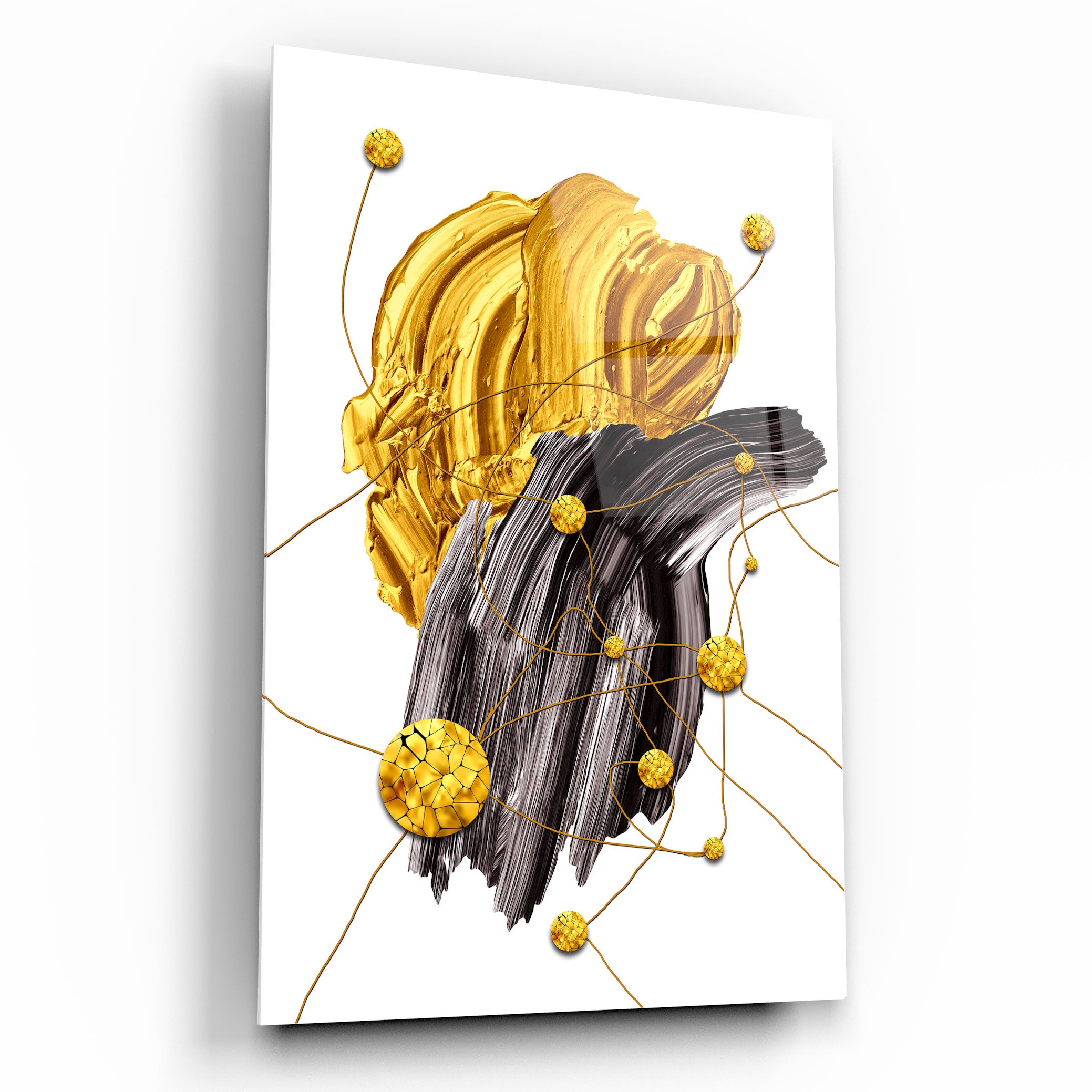 Abstract Glass Wall Art