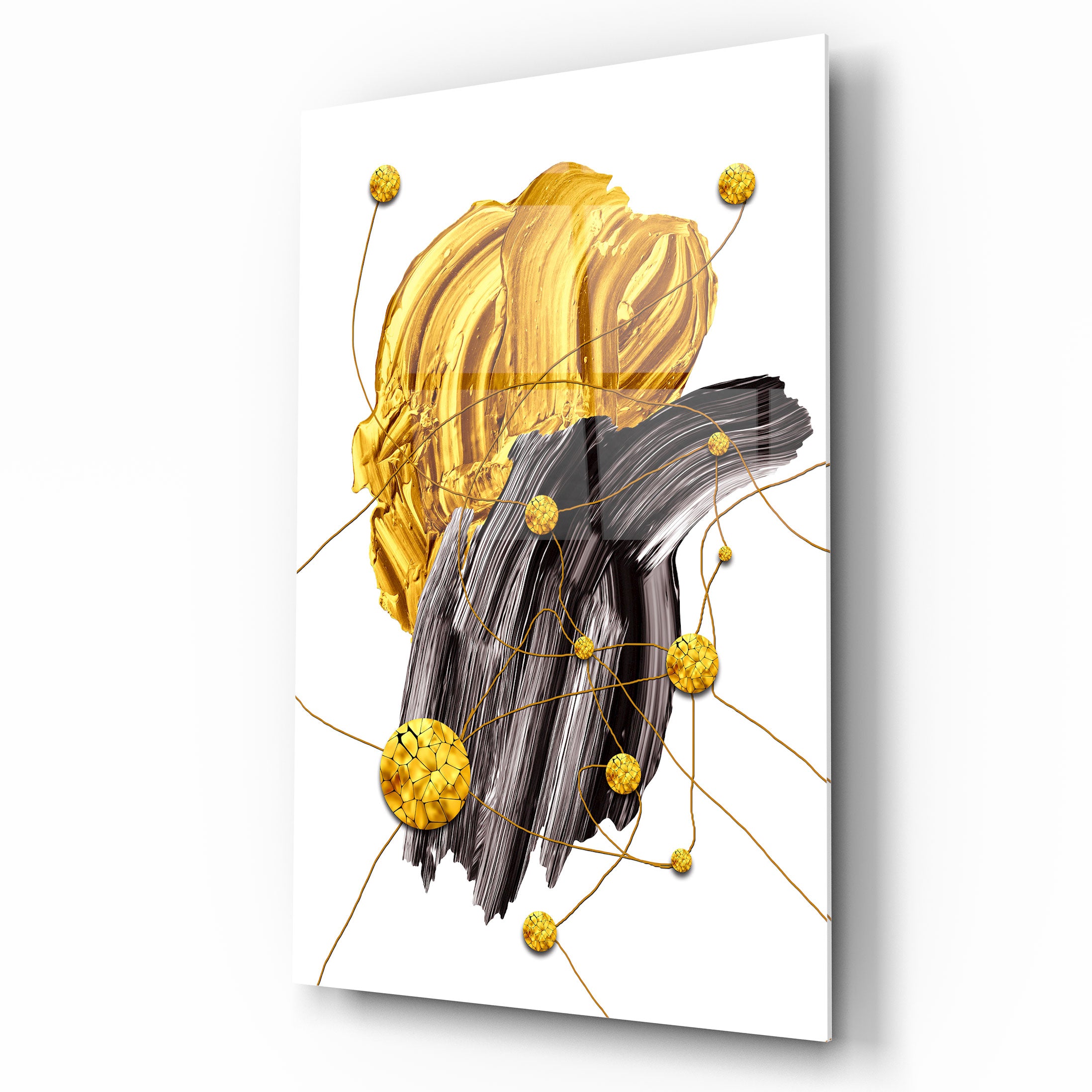 Abstract Glass Wall Art