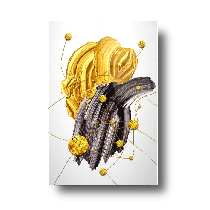 Abstract Glass Wall Art