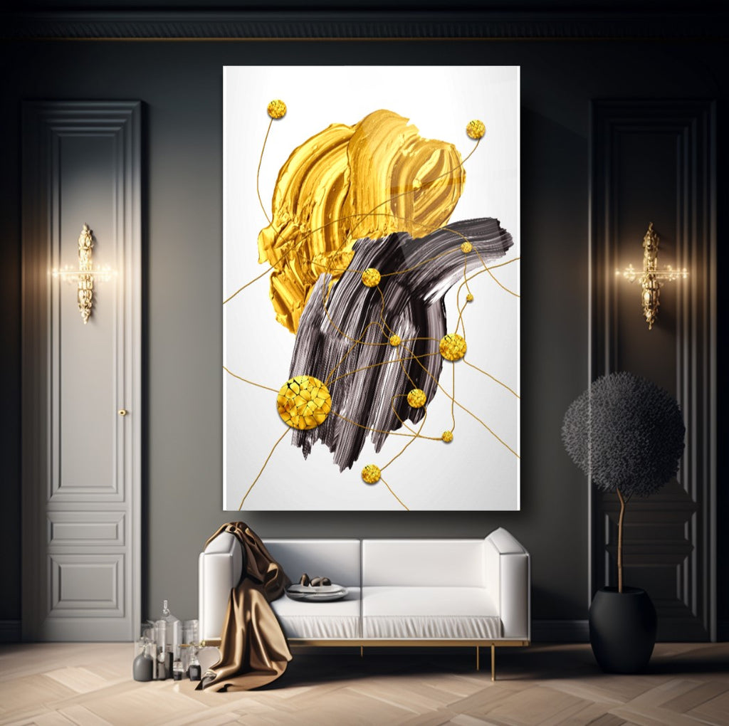 Abstract Glass Wall Art