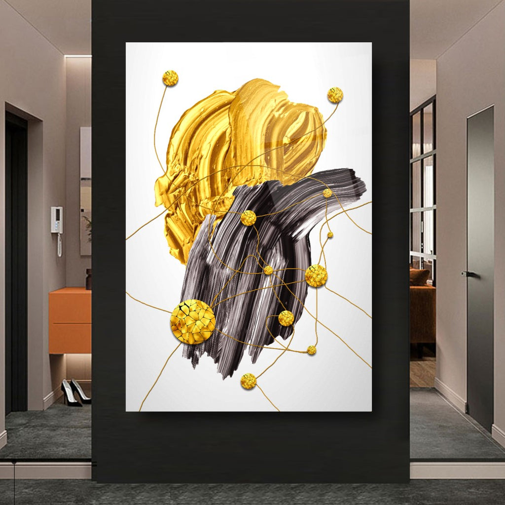 Abstract Glass Wall Art