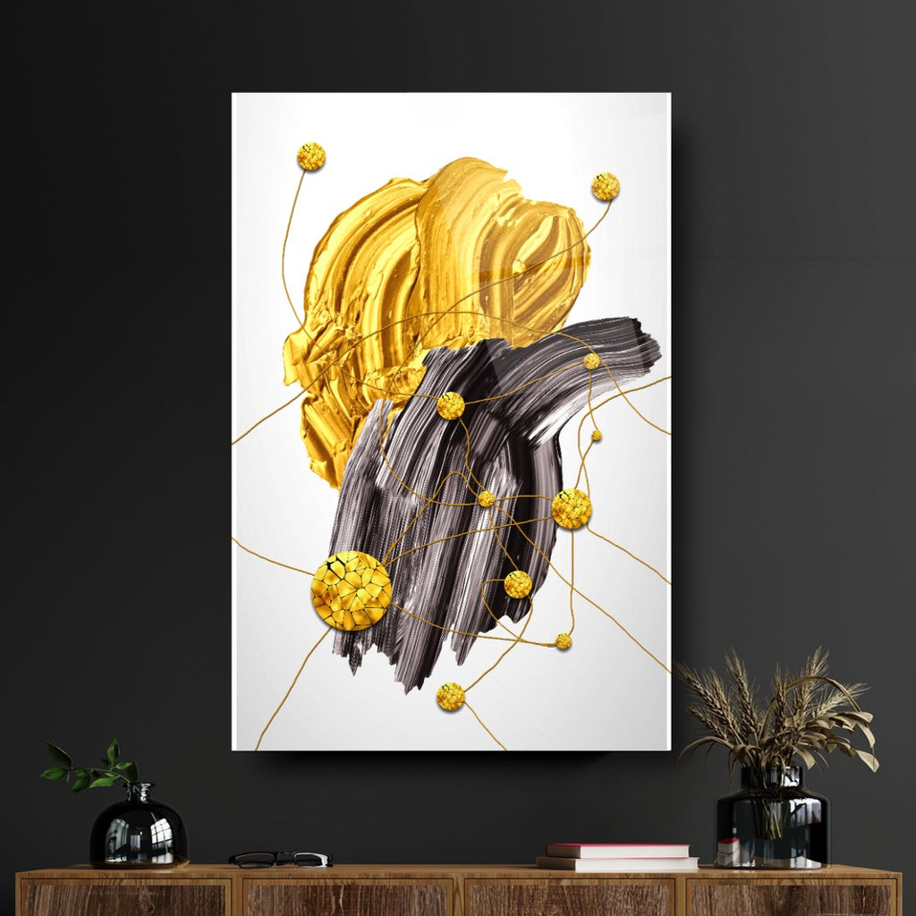 Abstract Glass Wall Art