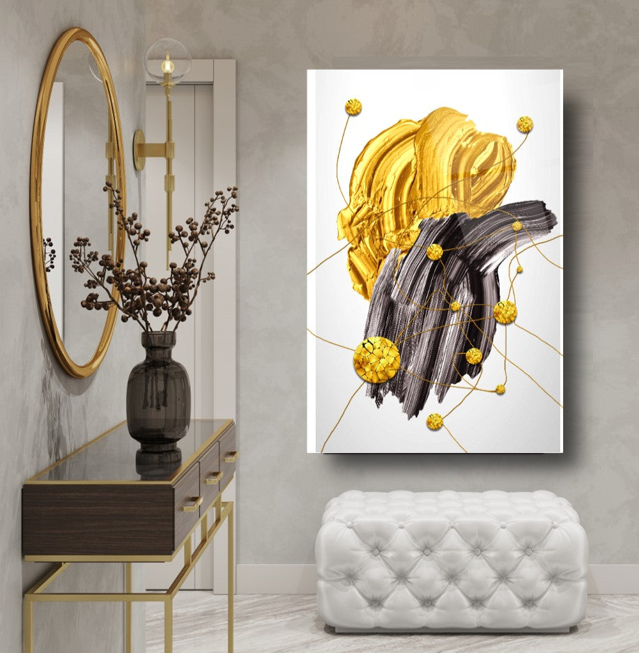 Abstract Glass Wall Art