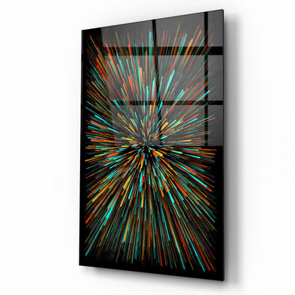 Firework Glass Wall Art - LUXARTDECO
