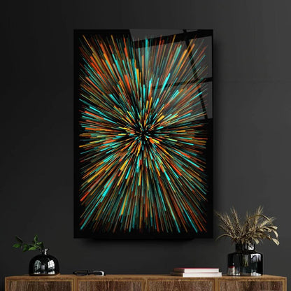 Firework Glass Wall Art - LUXARTDECO