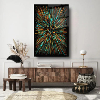 Firework Glass Wall Art - LUXARTDECO