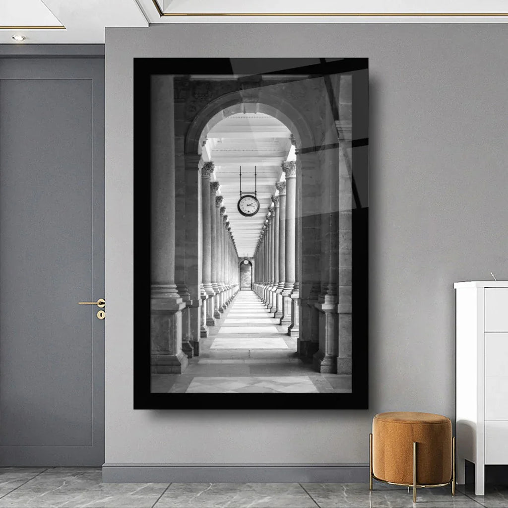 Column Glass Wall Art - LUXARTDECO