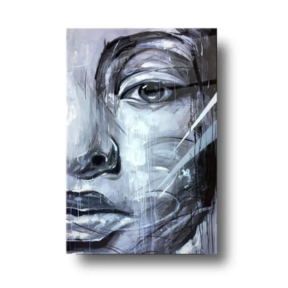 Art Face Glass Wall Art - LUXARTDECO