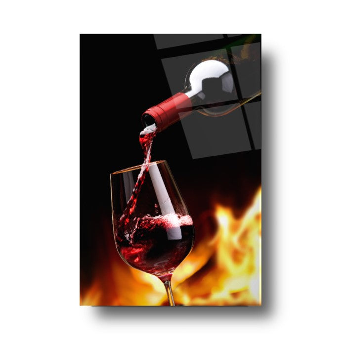 Red Wine Glass Wall Art