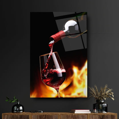 Red Wine Glass Wall Art