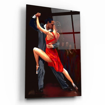 Dancing Couple Glass Wall Art - LUXARTDECO
