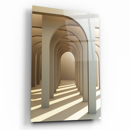 Tunnel ad Arco 3D in Vetro Temperato