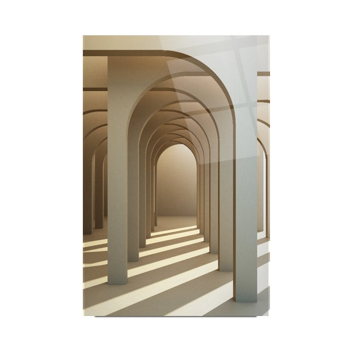 Tunnel ad Arco 3D in Vetro Temperato