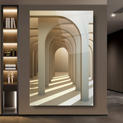 Tunnel ad Arco 3D in Vetro Temperato