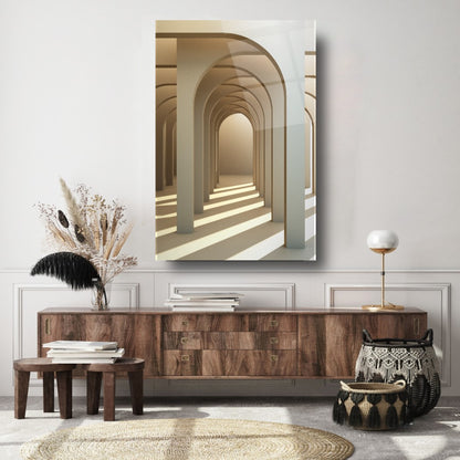 Tunnel ad Arco 3D in Vetro Temperato