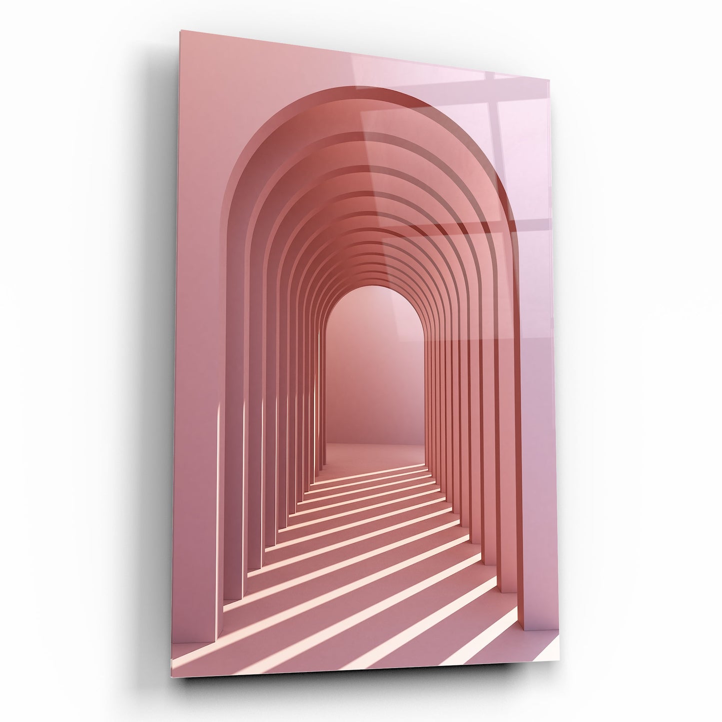 3D Arc Tunnel Glass Wall Art
